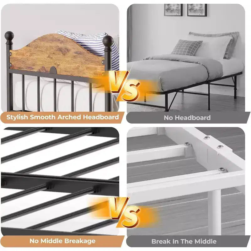 Daybed Singolo con Letto Estraibile - Struttura in Metallo, Divano Letto Pieghevole