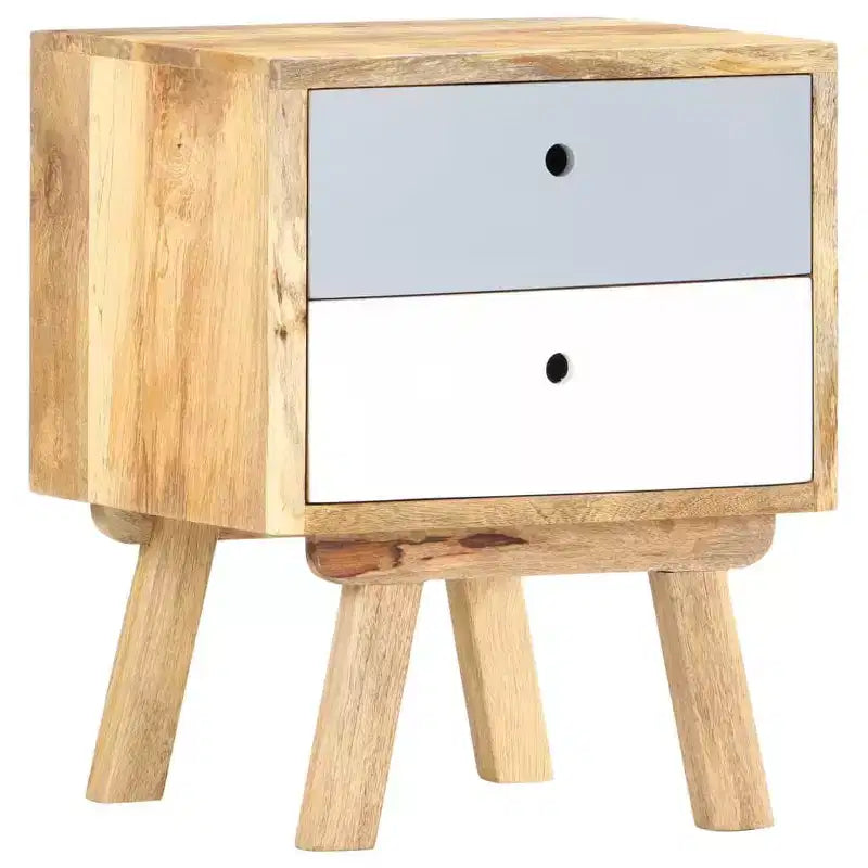 vidaXL Bedside Cabinet 15.7x13.8x19.7 Solid Mango Wood