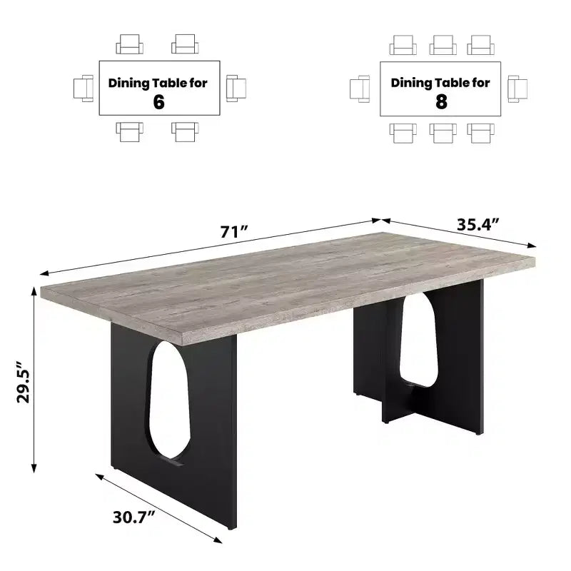 Tavolo da pranzo rettangolare da 180 cm