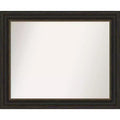 Amanti Art Accent Bronze Non-Beveled Bathroom Wall Mirror
