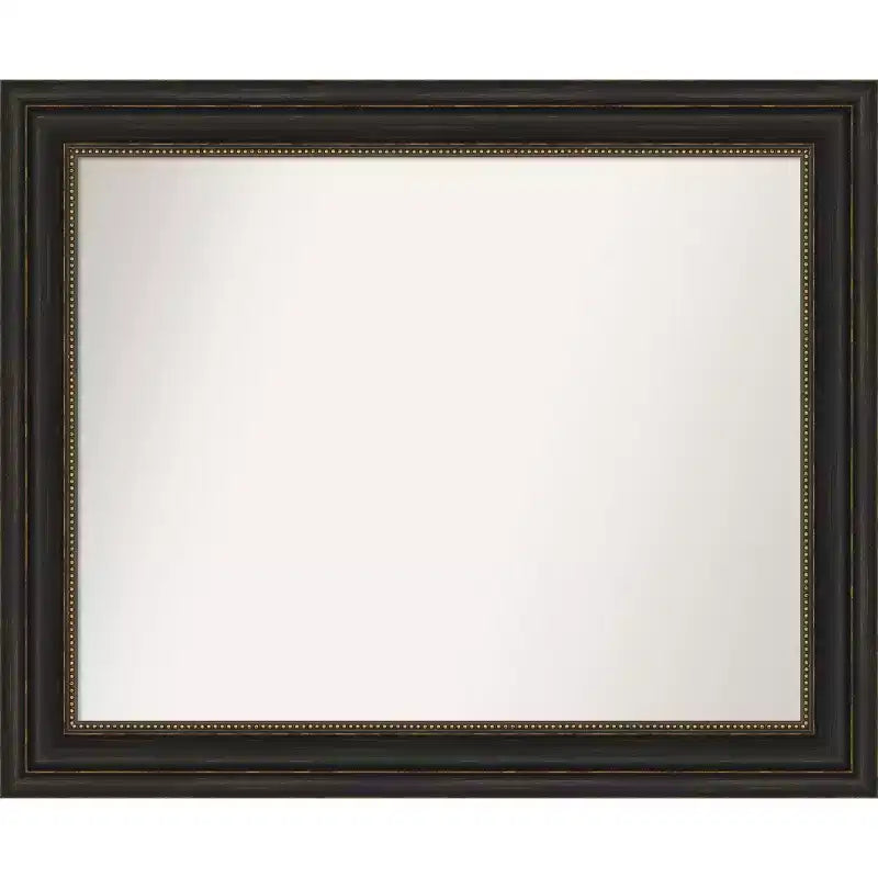 Amanti Art Accent Bronze Non-Beveled Bathroom Wall Mirror
