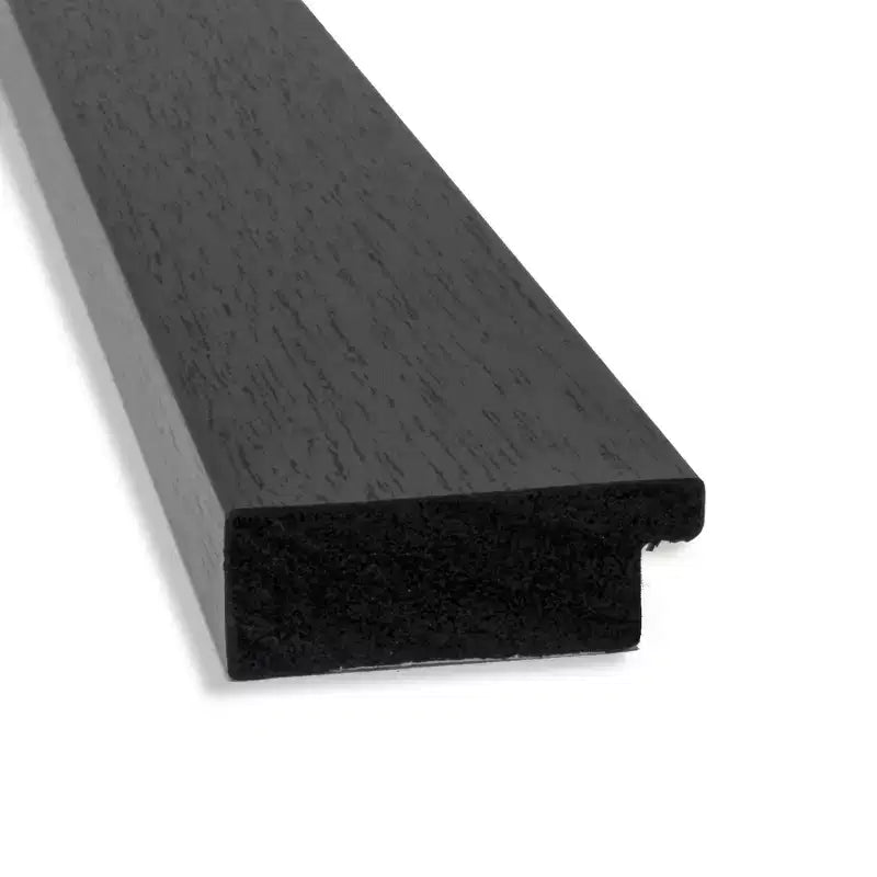 Specchio da parete piccolo smussato per bagno con cornice color espresso