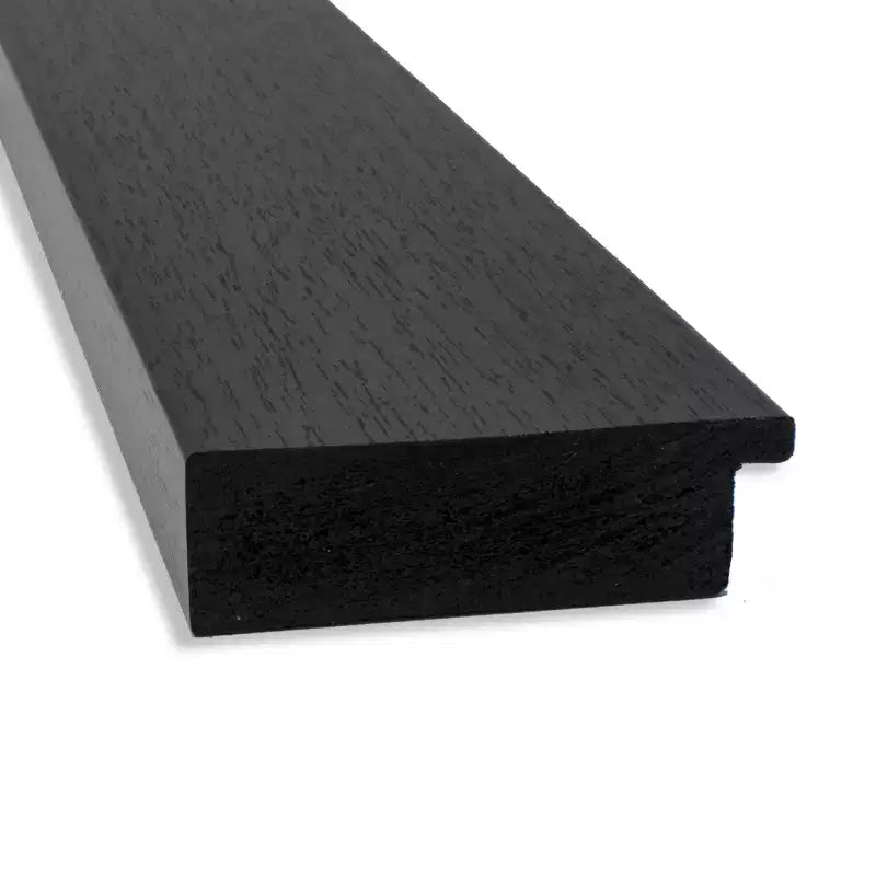 Specchio da parete piccolo smussato per bagno con cornice color espresso