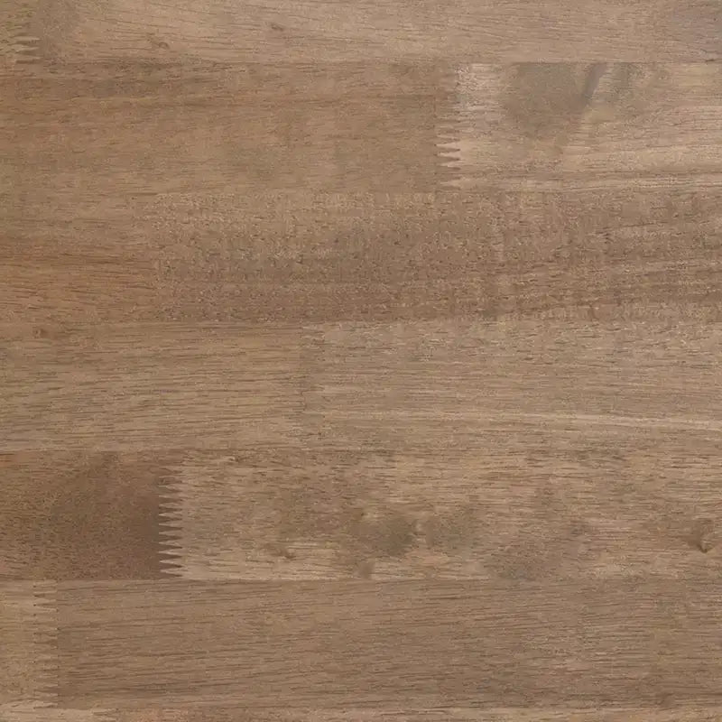 Tavolino laterale con base a cavalletto, in legno massiccio