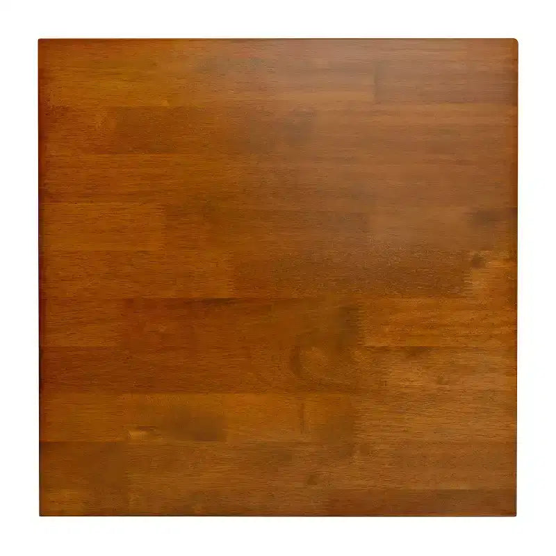 Tavolino laterale con base a cavalletto, in legno massiccio